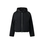 Moose Knuckles Tegan Down Bomber Jacket in Black | Luxury Shoes 