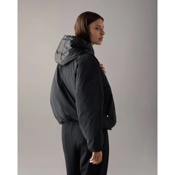 Moose Knuckles Tegan Down Bomber Jacket in Black | Jackets | Luxury Shoes 