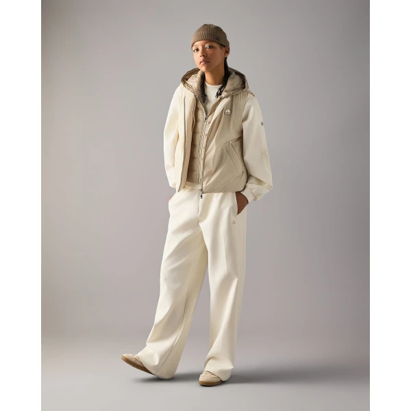 Moose Knuckles Tegan Vest in Alabaster | Vests | Luxury Shoes 