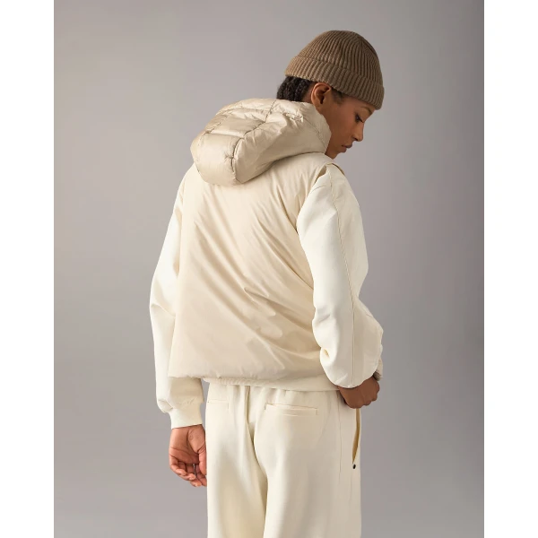 Moose Knuckles Tegan Vest in Alabaster | Vests | Luxury Shoes 