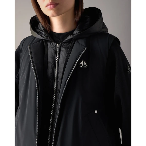 Moose Knuckles Tegan Vest in Black | Vests | Luxury Shoes 