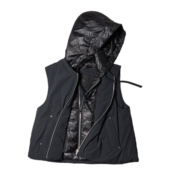 Moose Knuckles Tegan Vest in Black | Luxury Shoes 