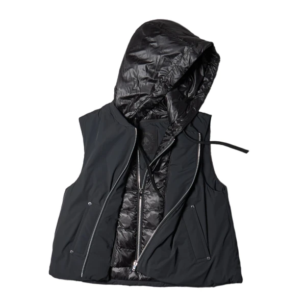 Moose Knuckles Tegan Vest in Black | Luxury Shoes 