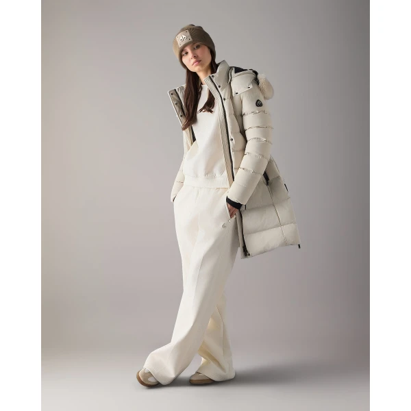 Moose Knuckles Watershed Down Parka in Alabaster | Coats | Luxury Shoes 