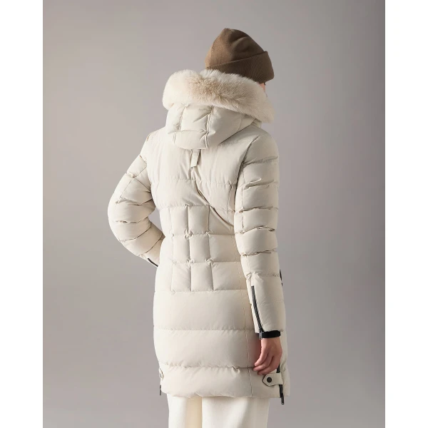 Moose Knuckles Watershed Down Parka in Alabaster | Coats | Luxury Shoes 