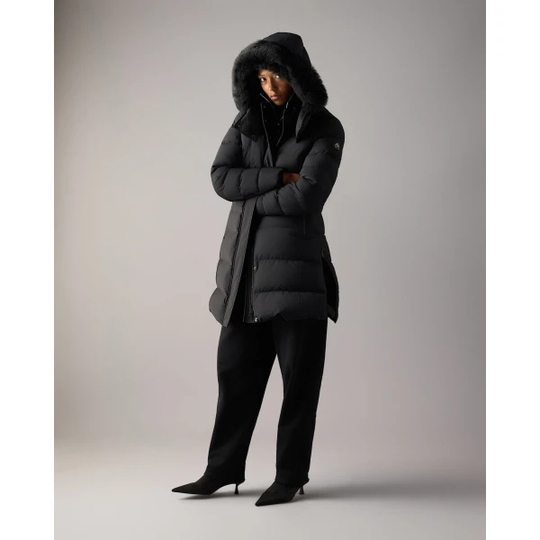 Moose Knuckles Watershed Down Parka in Black | Coats | Luxury Shoes 