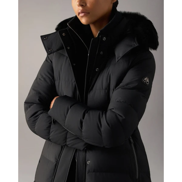 Moose Knuckles Watershed Down Parka in Black | Coats | Luxury Shoes 