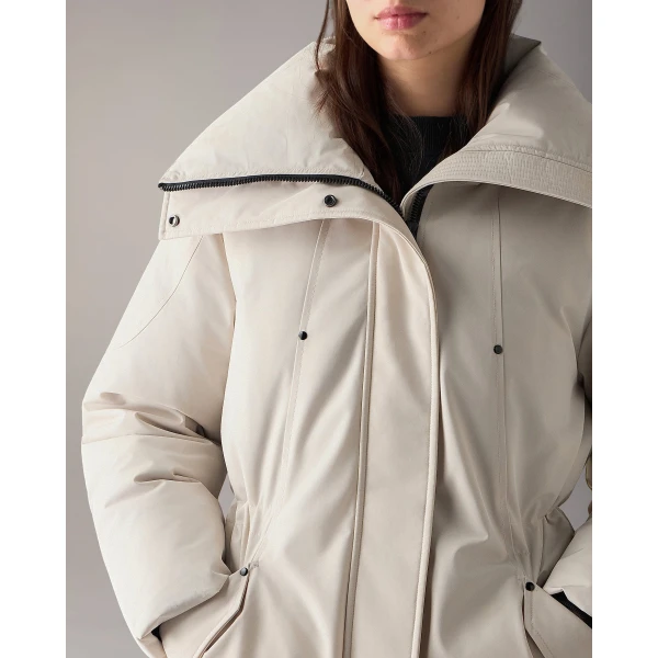 Moose Knuckles West-Ed 3Q Down Jacket in Alabaster | Jackets | Luxury Shoes 