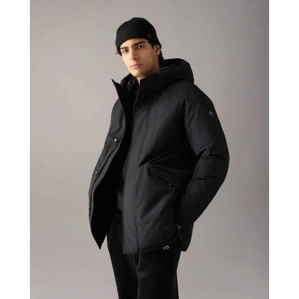 Moose Knuckles West-Ed 3Q Down Jacket in Black | Men Jackets | Luxury Shoes 