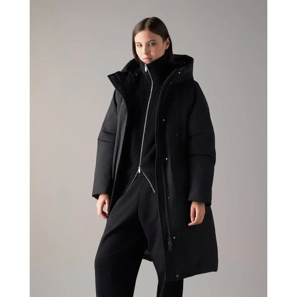 Moose Knuckles West-Ed Down Parka in Black | Coats | Luxury Shoes 