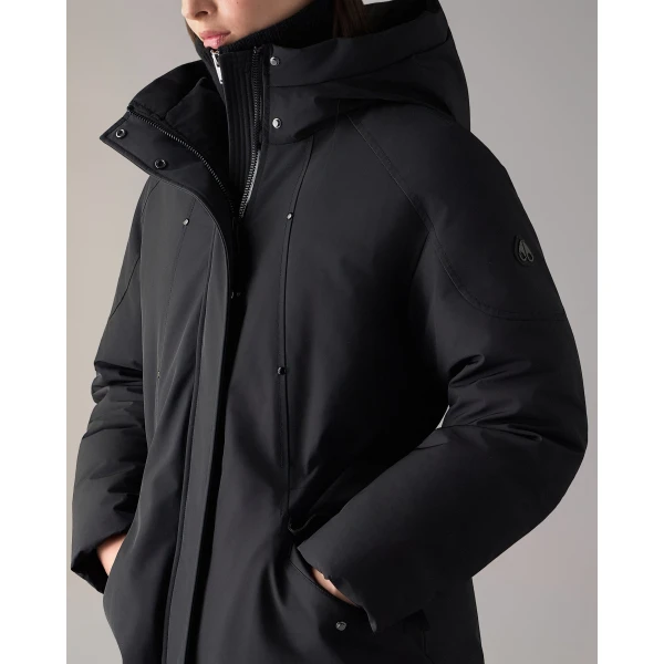 Moose Knuckles West-Ed Down Parka in Black | Coats | Luxury Shoes 