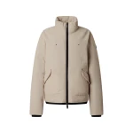 Moose Knuckles West-Ed Down Trucker Jacket in Alabaster | Luxury Shoes 