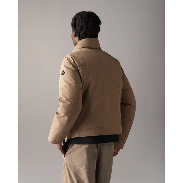Moose Knuckles West-Ed Down Trucker Jacket in Ashen | Men Jackets | Luxury Shoes 
