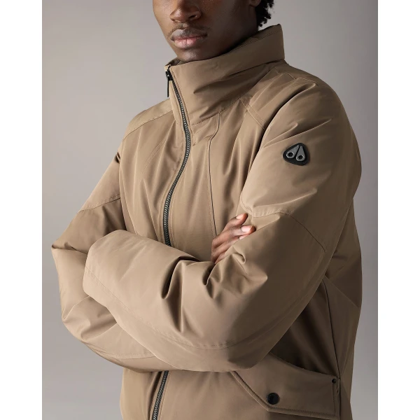 Moose Knuckles West-Ed Down Trucker Jacket in Ashen | Men Jackets | Luxury Shoes 