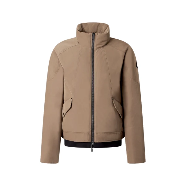 Moose Knuckles West-Ed Down Trucker Jacket in Ashen | Luxury Shoes 