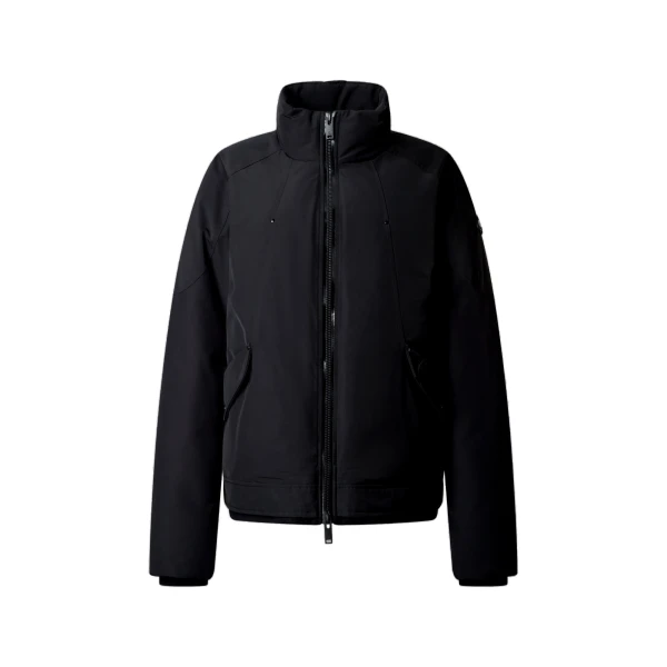 Moose Knuckles West-Ed Down Trucker Jacket in Black | Luxury Shoes 