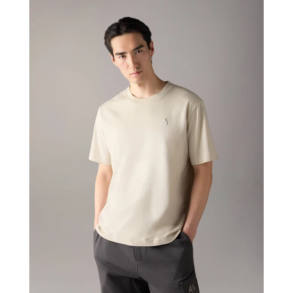 Moose Knuckles YUL Classic T-Shirt in Alabaster | T-shirts & vests | Luxury Shoes 