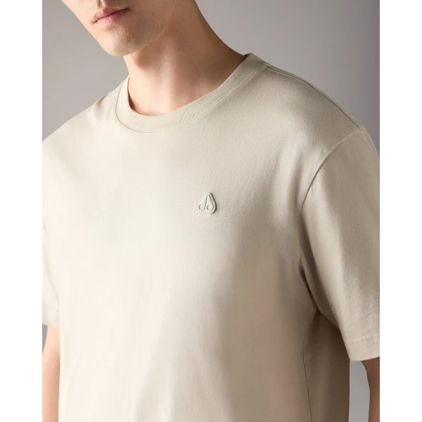 Moose Knuckles YUL Classic T-Shirt in Alabaster | T-shirts & vests | Luxury Shoes 