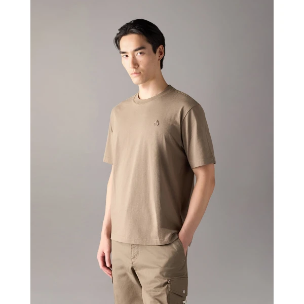 Moose Knuckles YUL Classic T-Shirt in Ashen | T-shirts & vests | Luxury Shoes 