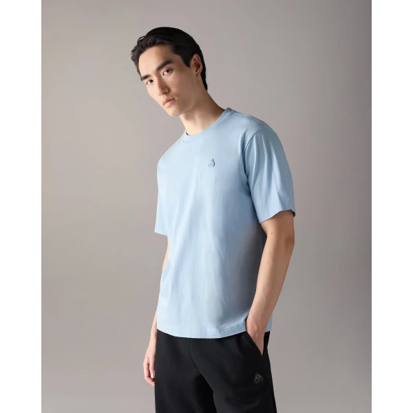 Moose Knuckles YUL Classic T-Shirt in Blue Ice | T-shirts & vests | Luxury Shoes 