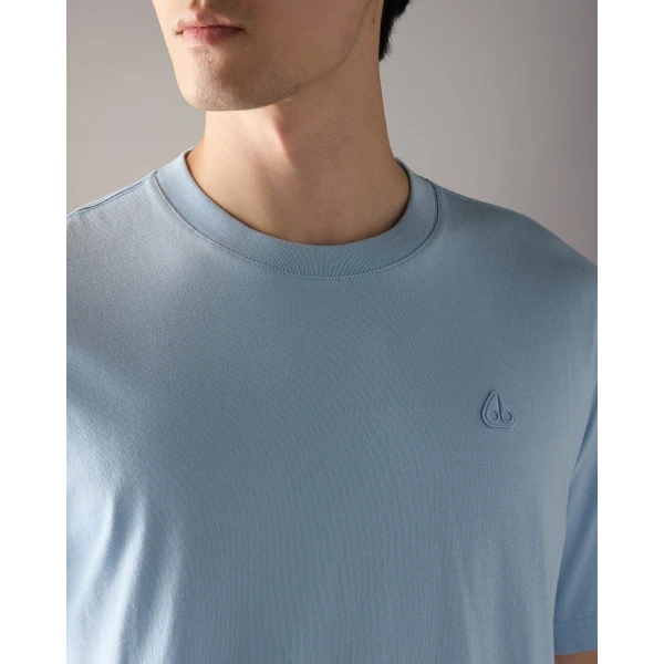 Moose Knuckles YUL Classic T-Shirt in Blue Ice | T-shirts & vests | Luxury Shoes 