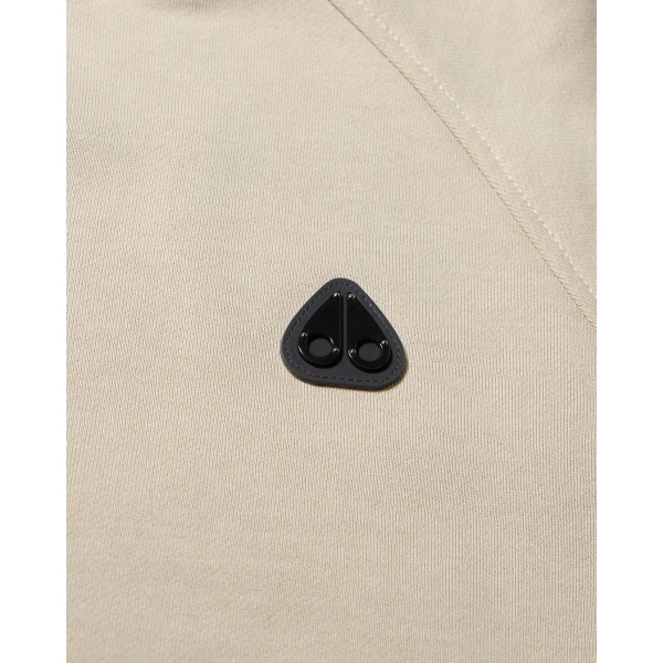 Moose Knuckles YUL Crewneck Sweatshirt in Alabaster | Sweatshirts | Luxury Shoes 