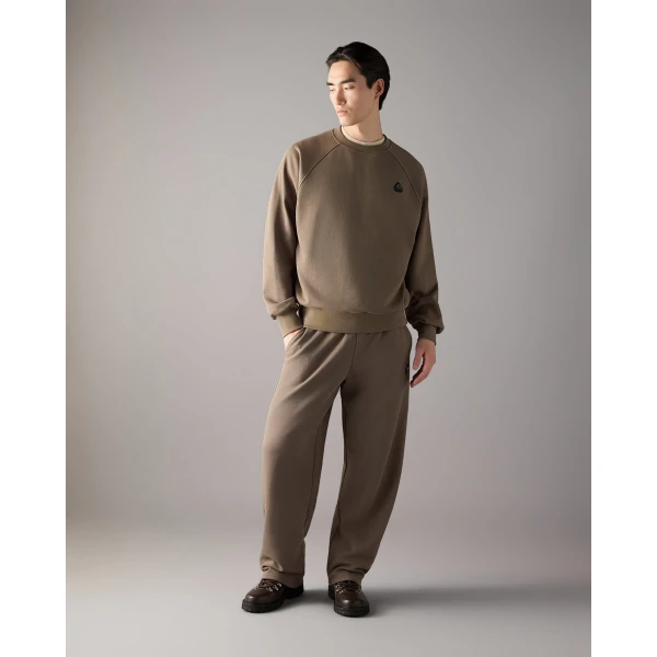 Moose Knuckles YUL Crewneck Sweatshirt in Ashen | Sweatshirts | Luxury Shoes 