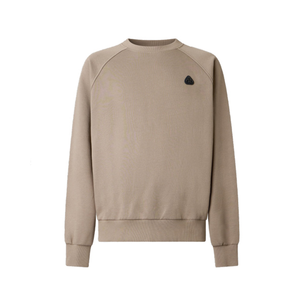 Moose Knuckles YUL Crewneck Sweatshirt in Ashen | Luxury Shoes 