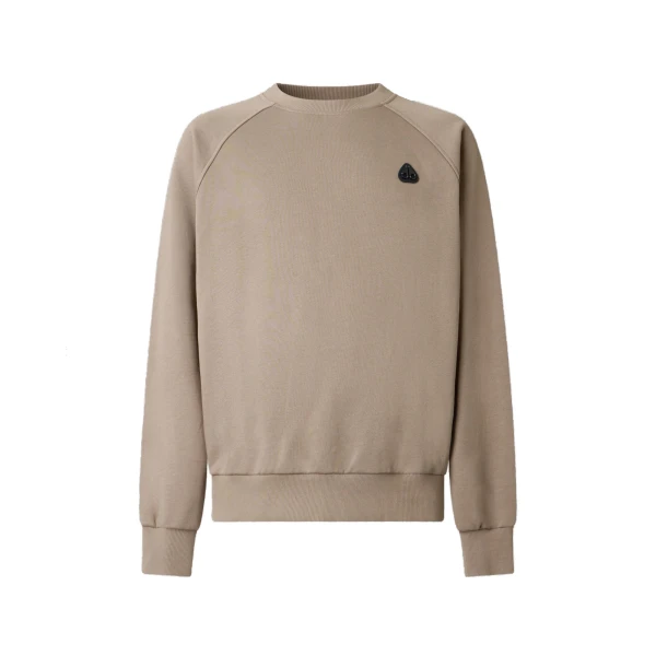 Moose Knuckles YUL Crewneck Sweatshirt in Ashen | Luxury Shoes 