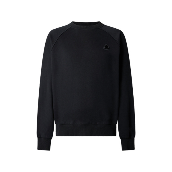Moose Knuckles YUL Crewneck Sweatshirt in Black | Luxury Shoes 