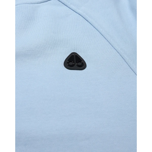 Moose Knuckles YUL Crewneck Sweatshirt in Blue Ice | Sweatshirts | Luxury Shoes 