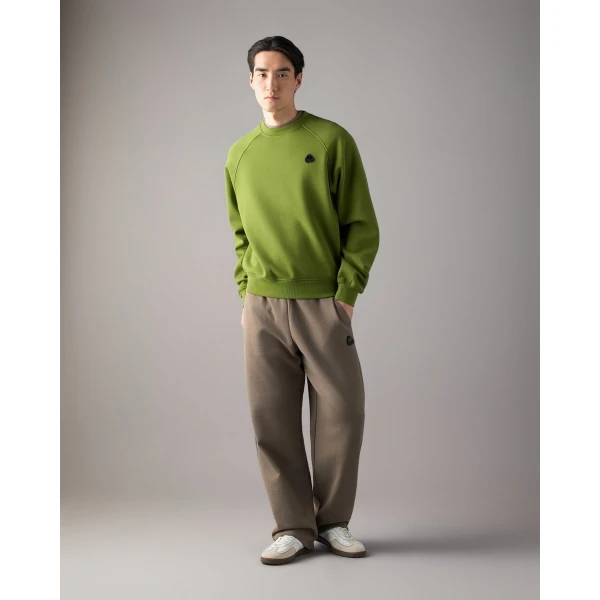 Moose Knuckles YUL Crewneck Sweatshirt in Clover | Sweatshirts | Luxury Shoes 