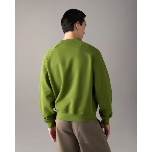 Moose Knuckles YUL Crewneck Sweatshirt in Clover | Sweatshirts | Luxury Shoes 