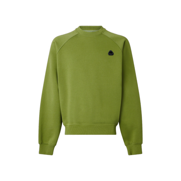 Moose Knuckles YUL Crewneck Sweatshirt in Clover | Luxury Shoes 