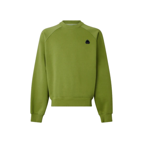 Moose Knuckles YUL Crewneck Sweatshirt in Clover | Luxury Shoes 