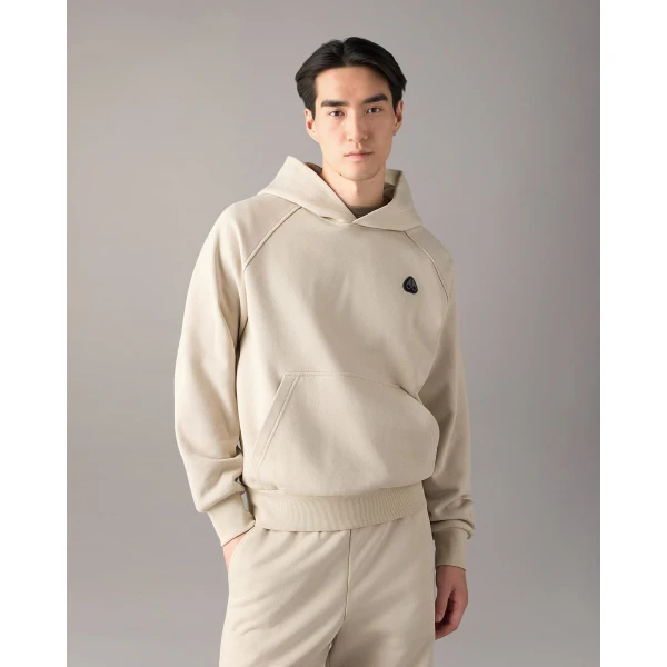 Moose Knuckles YUL Hoodie in Alabaster | Sweatshirts | Luxury Shoes 