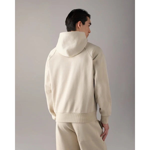 Moose Knuckles YUL Hoodie in Alabaster | Sweatshirts | Luxury Shoes 