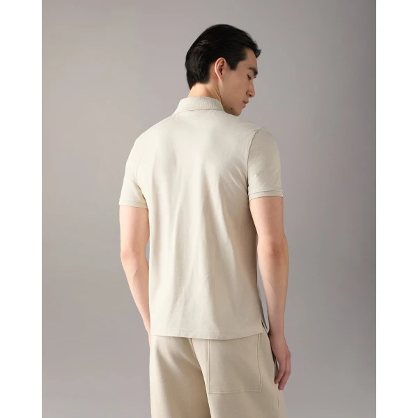 Moose Knuckles YUL Polo in Alabaster | T-shirts & vests | Luxury Shoes 