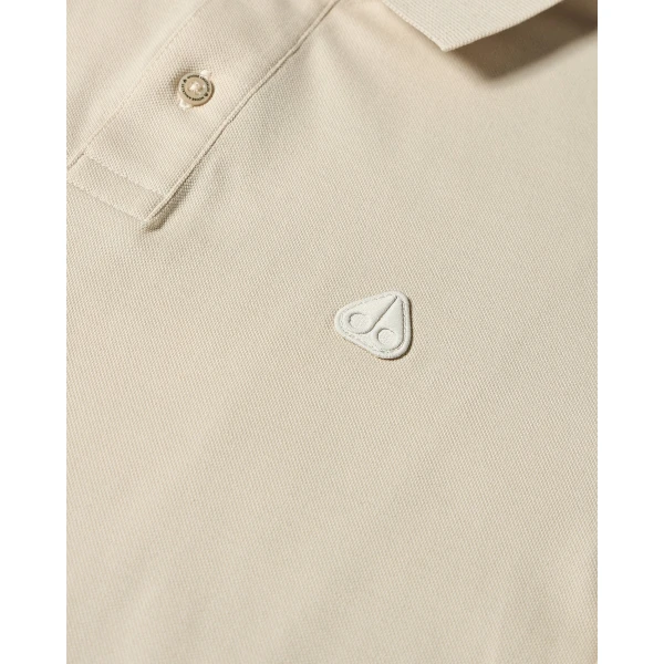 Moose Knuckles YUL Polo in Alabaster | T-shirts & vests | Luxury Shoes 