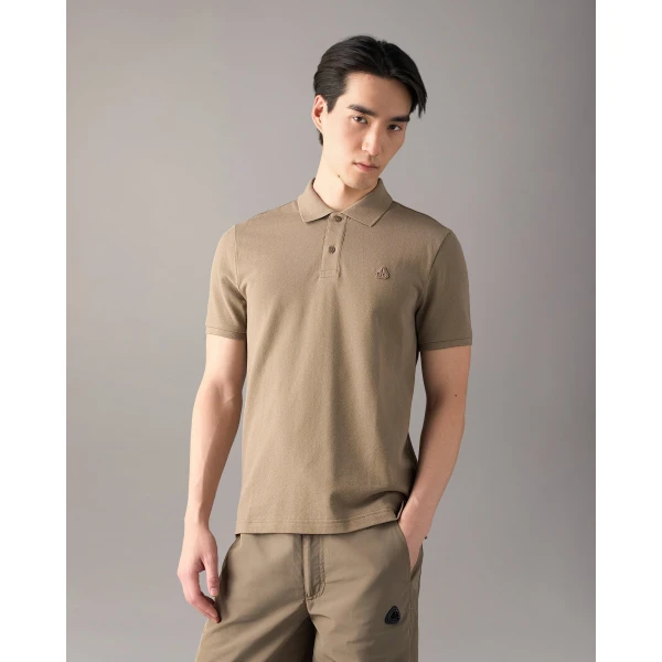 Moose Knuckles YUL Polo in Ashen | T-shirts & vests | Luxury Shoes 