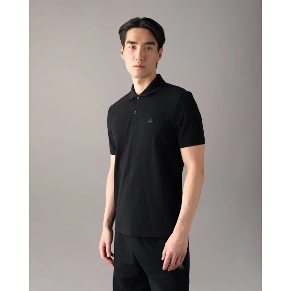 Moose Knuckles YUL Polo in Black | T-shirts & vests | Luxury Shoes 