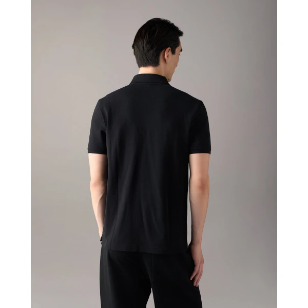Moose Knuckles YUL Polo in Black | T-shirts & vests | Luxury Shoes 