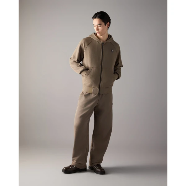 Moose Knuckles YUL Zip-Up Hoodie in Ashen | Sweatshirts | Luxury Shoes 