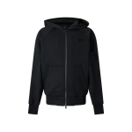 Moose Knuckles YUL Zip-Up Hoodie in Black | Luxury Shoes 