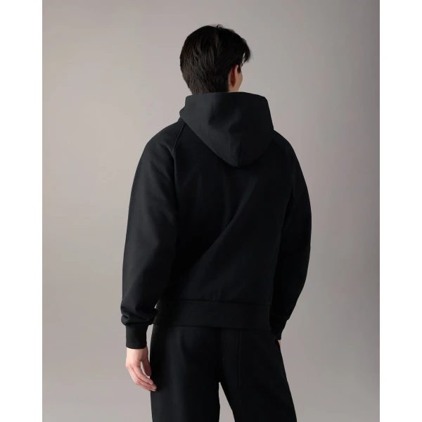 Moose Knuckles YUL Zip-Up Hoodie in Black | Sweatshirts | Luxury Shoes 