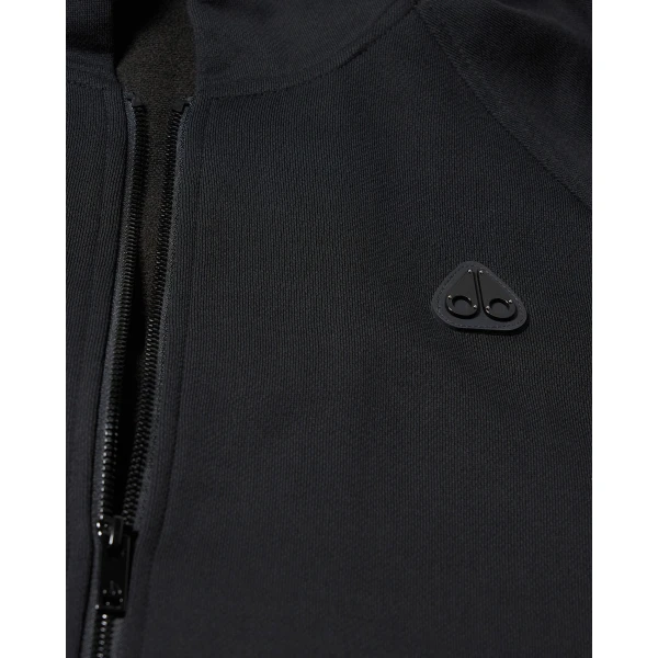 Moose Knuckles YUL Zip-Up Hoodie in Black | Sweatshirts | Luxury Shoes 