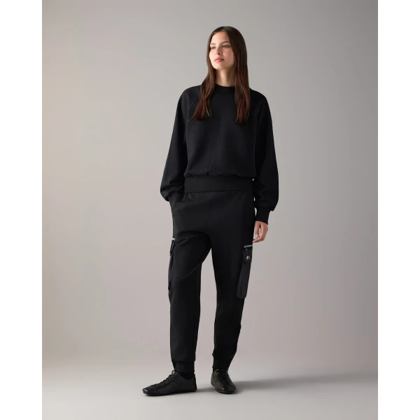 Moose Knuckles YYZ Crewneck Sweatshirt in Black | Long Sleeve | Luxury Shoes 