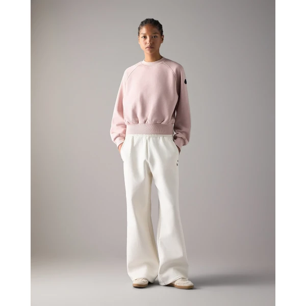 Moose Knuckles YYZ Crewneck Sweatshirt in Rosewood | Long Sleeve | Luxury Shoes 