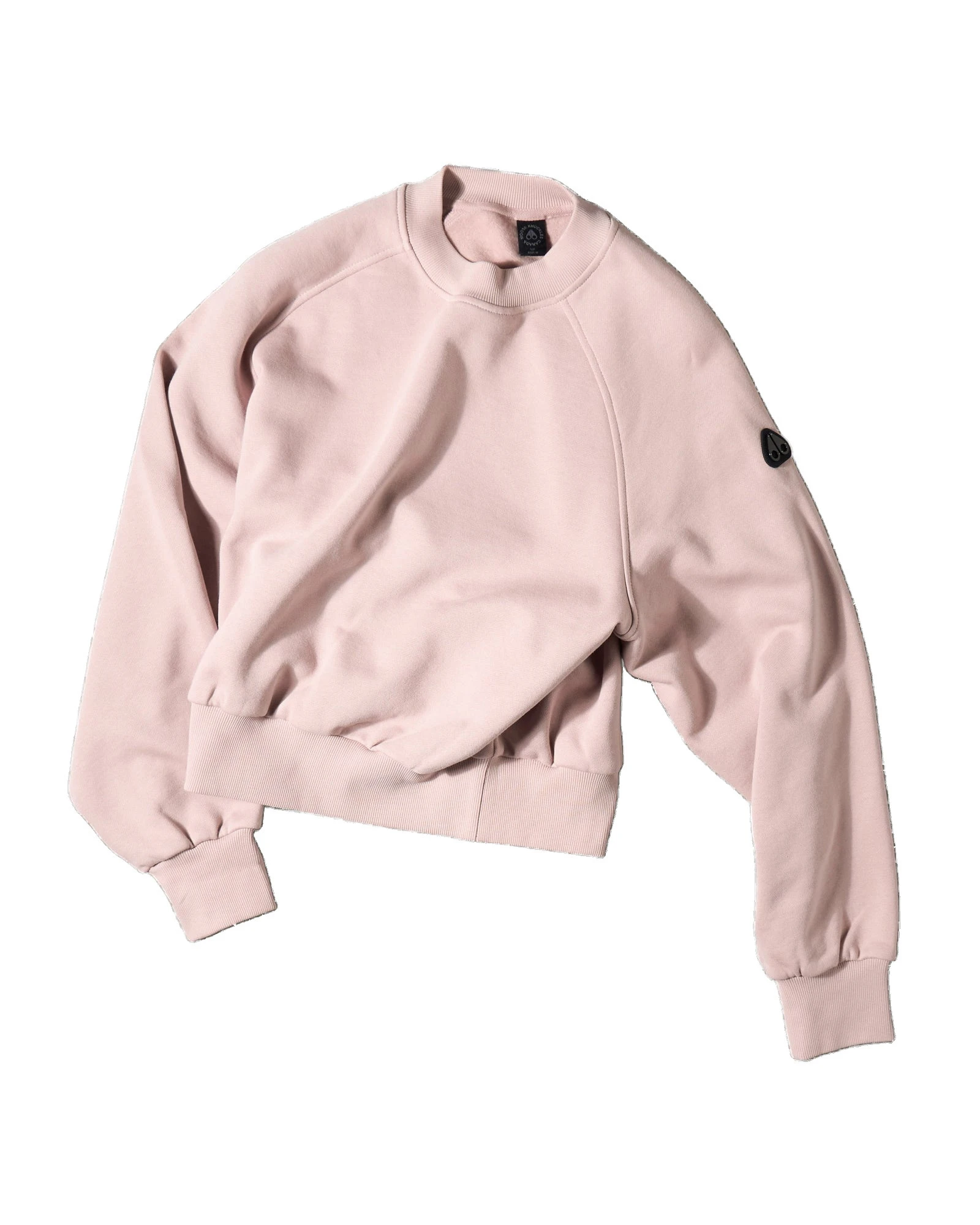 Moose Knuckles YYZ Crewneck Sweatshirt in Rosewood Moose Knuckles YYZ Crewneck Sweatshirt in Rosewood | Luxury Shoes