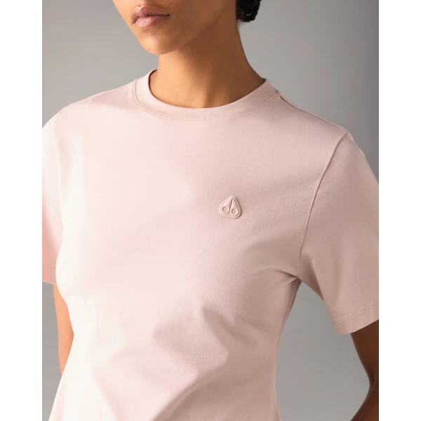 Moose Knuckles YYZ T-Shirt in Rosewood | T-shirts | Luxury Shoes 